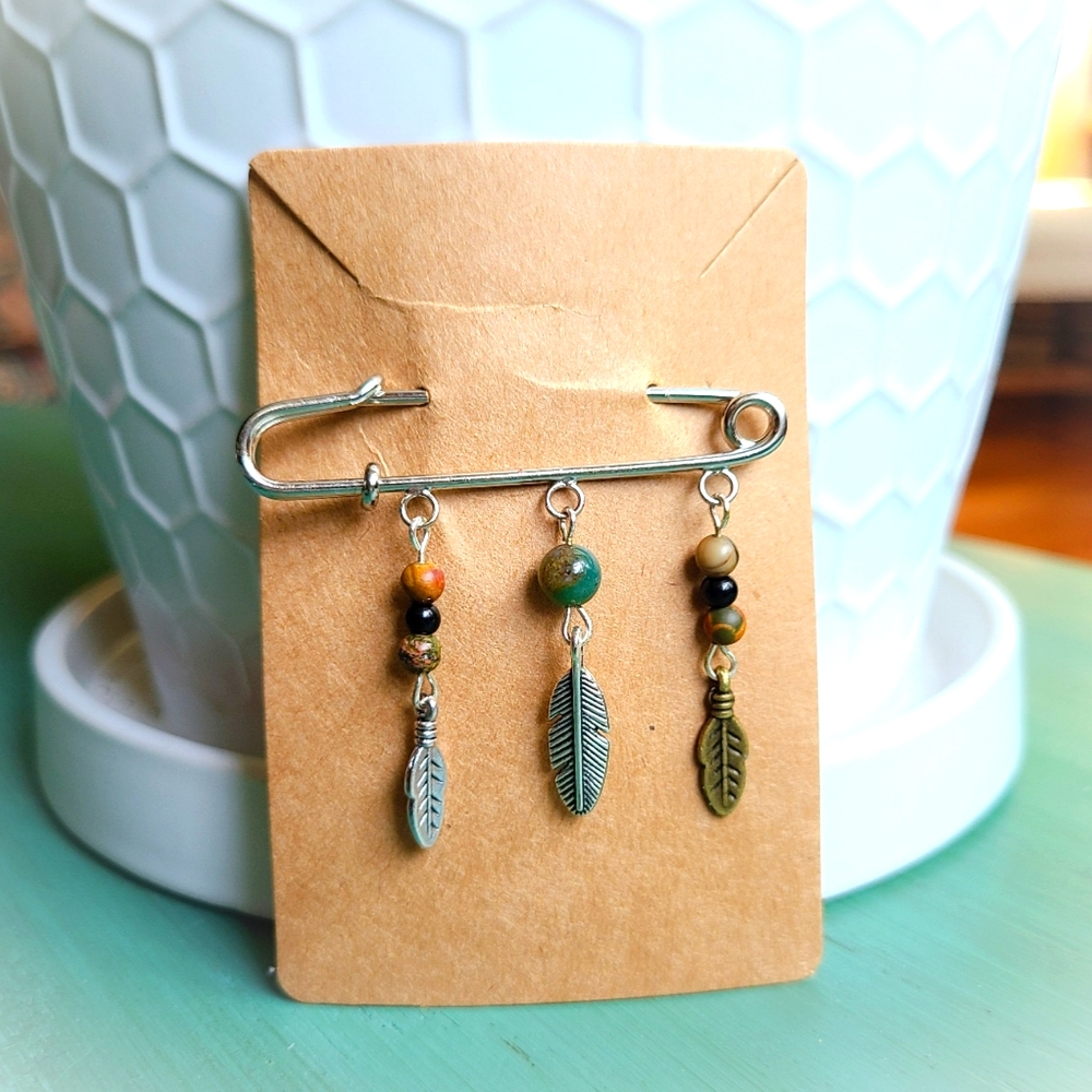 Handmade Boho Pin Brooch